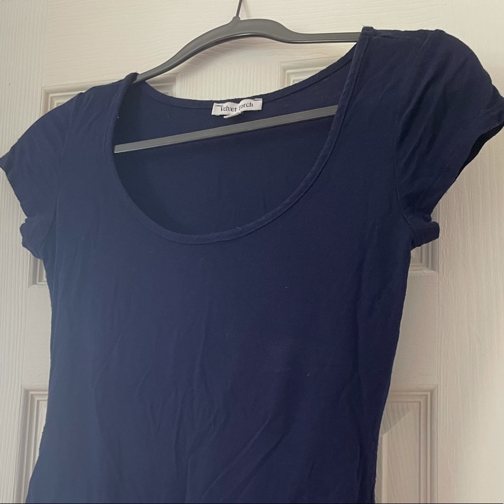 Navy Short Sleeve Bodysuit